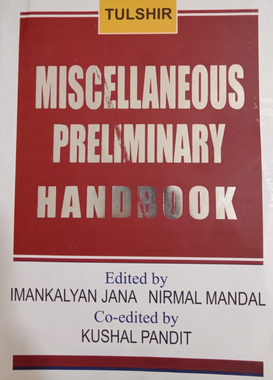 MISCELLANEOUS PRELIMINARY HANDBOOK